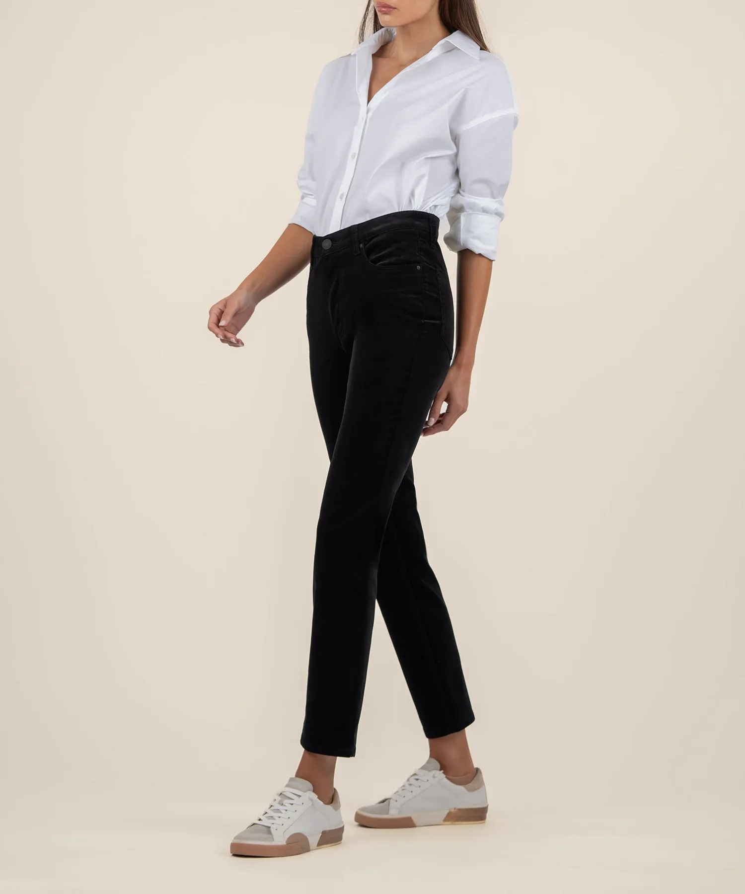 Rachael Petite Corduroy Mom Jean - FINAL SALE