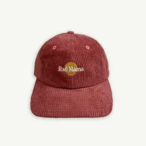 Rad Mama Baseball Cord Cap - Eco Red