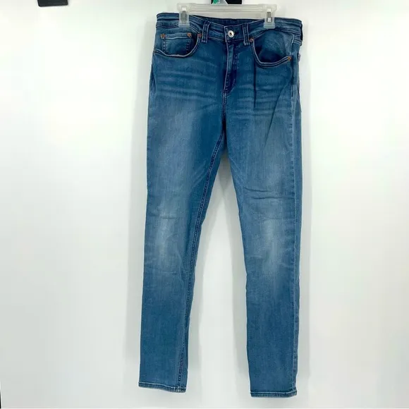 Rag &amp; bone Jeans Mid-Rise Ankle Skinny Jean Blue Sz 29