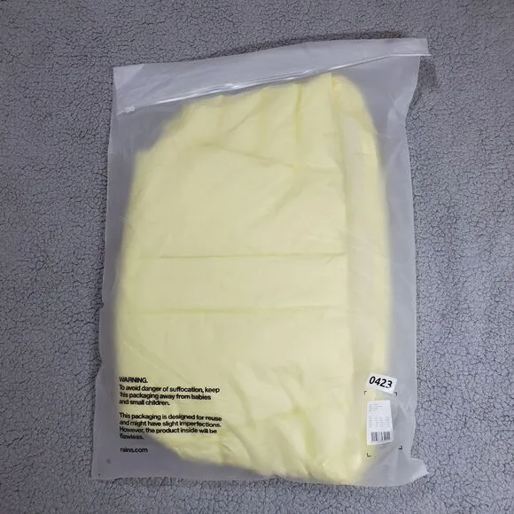 RAINS Loop Vest Puffer Womens Small Waterproof Windproof Gorpcore Yellow Straw