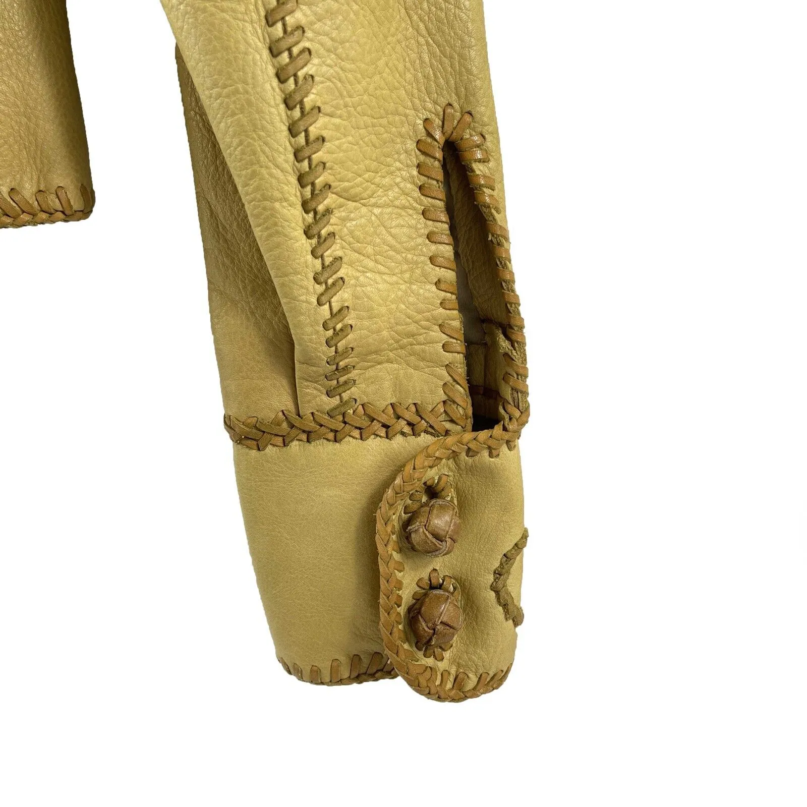 Ralph Lauren - Blue Label Western Leather Cropped Jacket - Camel Tan - 0 - XS
