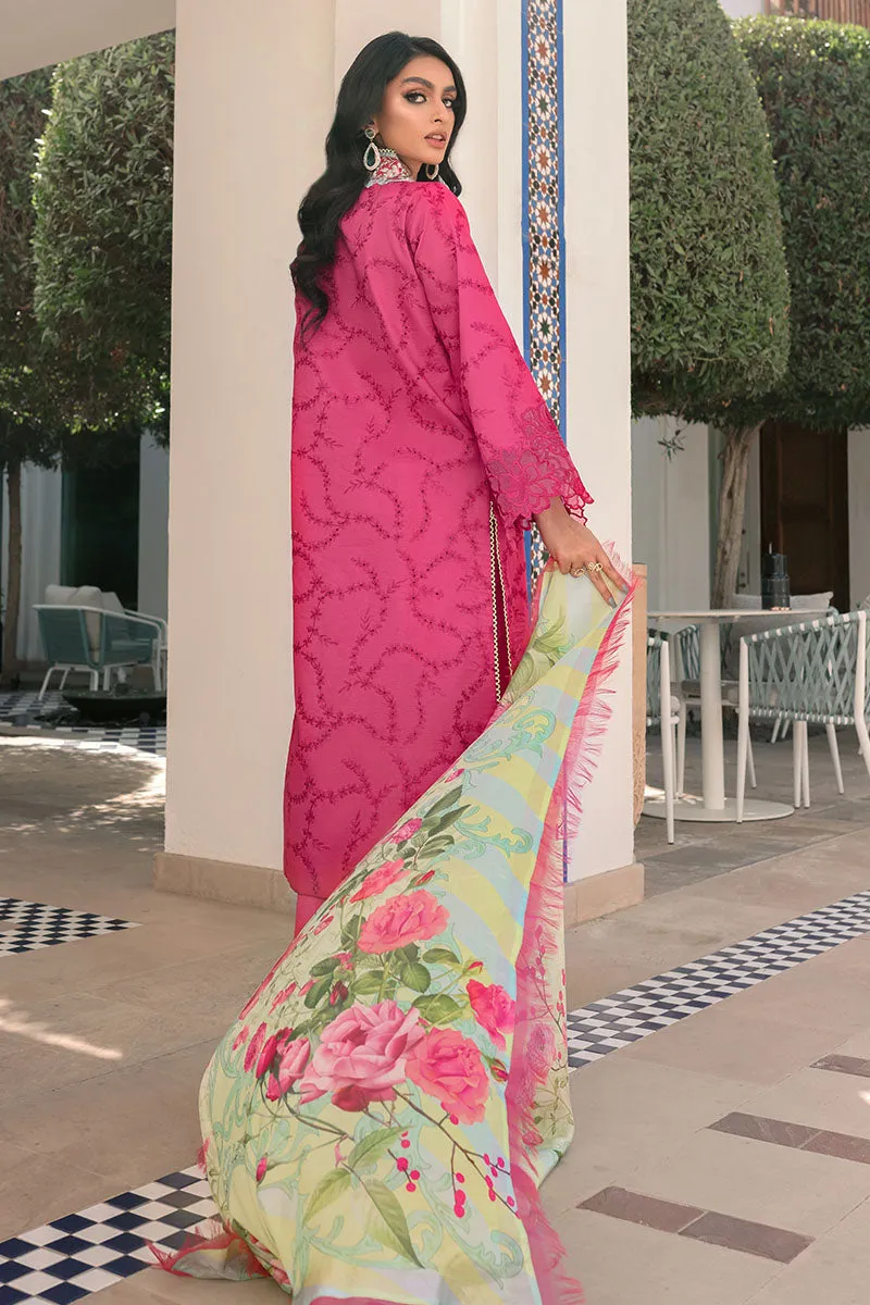 Raspberry Sorbet | Mushq Hemline Spring/Summer Lawn Collection 2022 | Unstitched Embroidered Lawn Suits