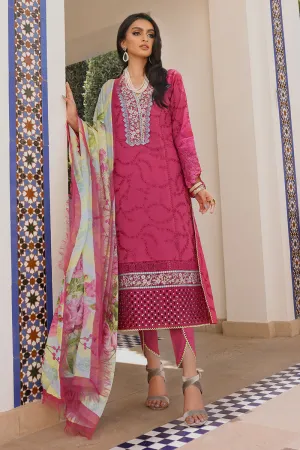 Raspberry Sorbet | Mushq Hemline Spring/Summer Lawn Collection 2022 | Unstitched Embroidered Lawn Suits
