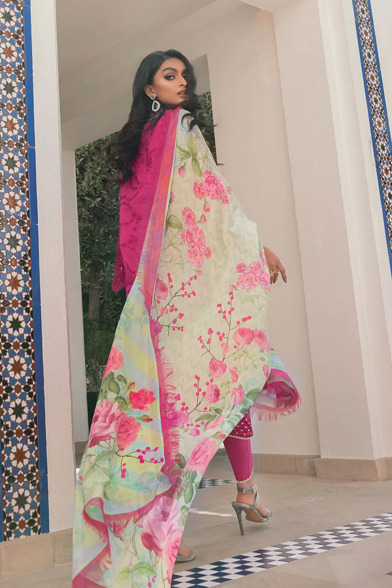 Raspberry Sorbet | Mushq Hemline Spring/Summer Lawn Collection 2022 | Unstitched Embroidered Lawn Suits