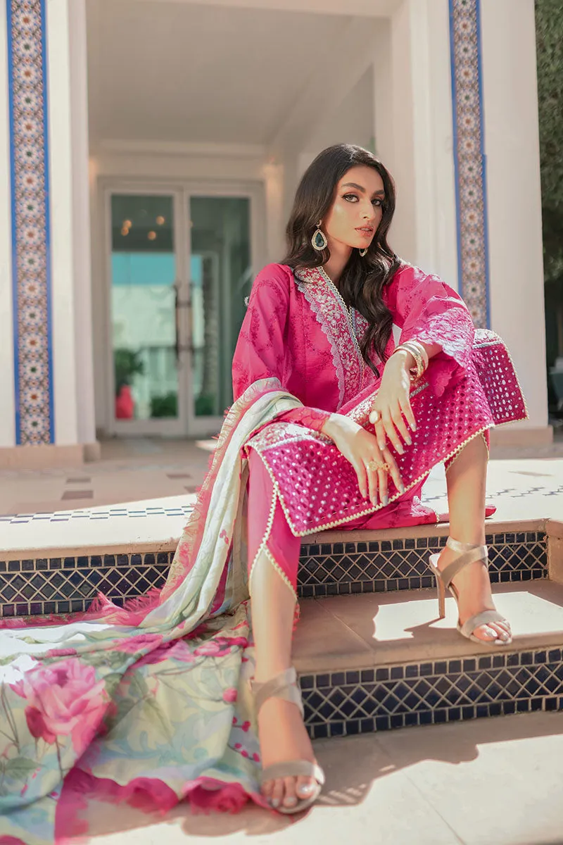 Raspberry Sorbet | Mushq Hemline Spring/Summer Lawn Collection 2022 | Unstitched Embroidered Lawn Suits