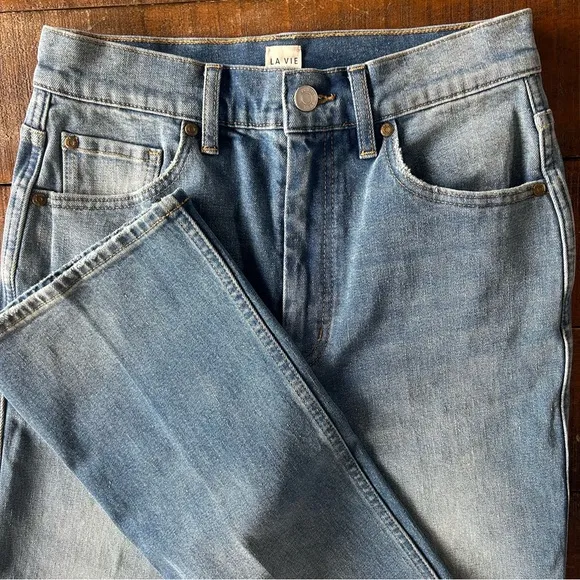 Rebecca Taylor La Vie High Rise Straight Leg Jeans 27