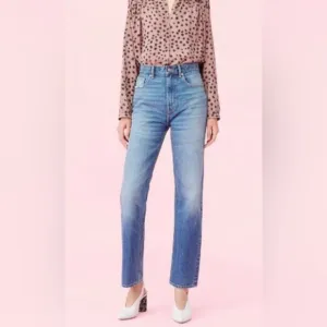 Rebecca Taylor La Vie High Rise Straight Leg Jeans 27