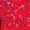 Red Floral Wrap Top