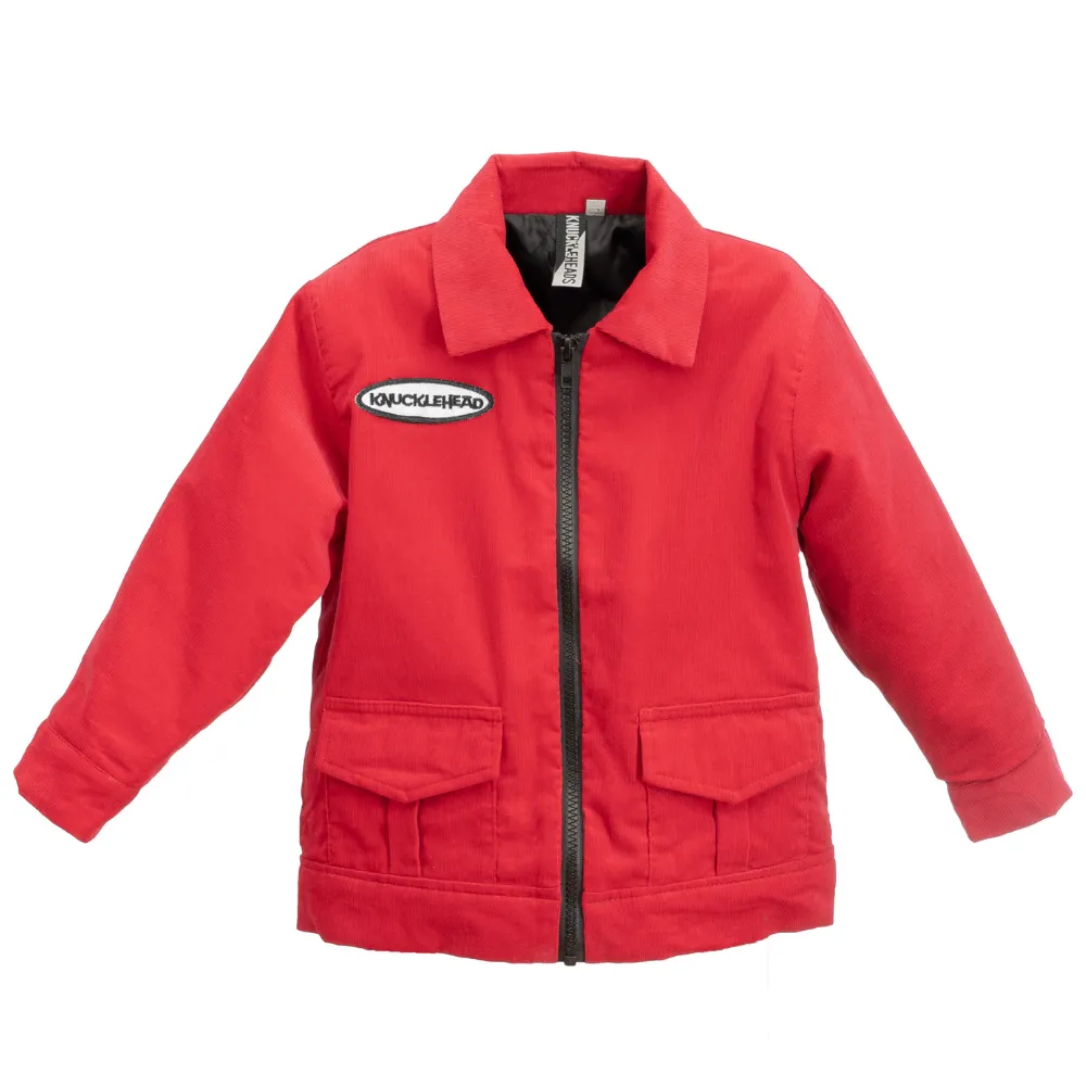 Red Knuckleheads Mechanic Jacket with Long Sleeves