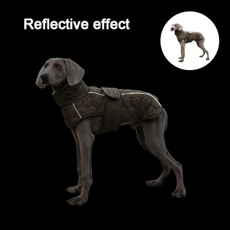 Reflective Winter Jacket for Large Dogs