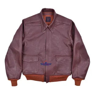 Repro A2 J. A. Dubow Mfg Co Contract 27798 Order No W535ac 27798 Leather Flight Jacket