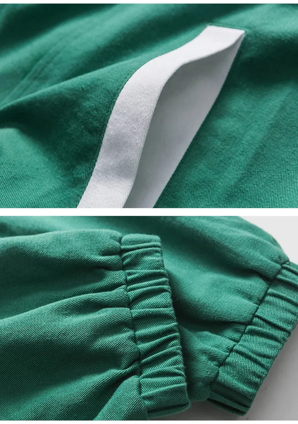 Retro Double-sleeved Green Varsity Jacket