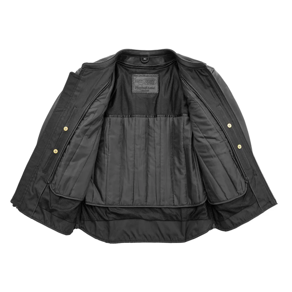Revolt Men's Motorcycle Leather Jacket - Extreme Biker Leather