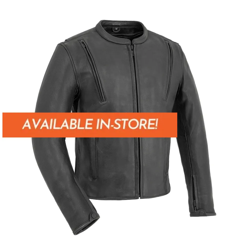Revolt Men's Motorcycle Leather Jacket - Extreme Biker Leather