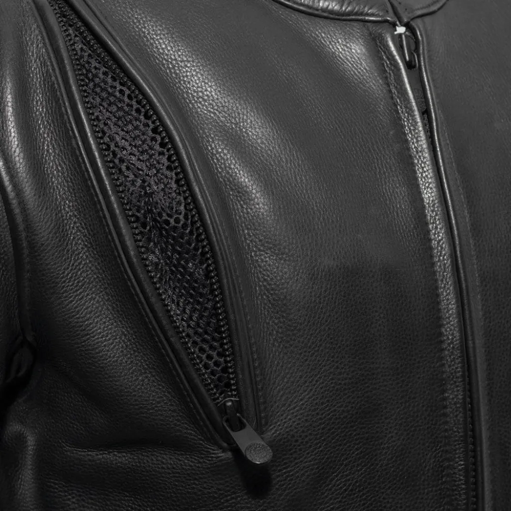 Revolt Men's Motorcycle Leather Jacket - Extreme Biker Leather