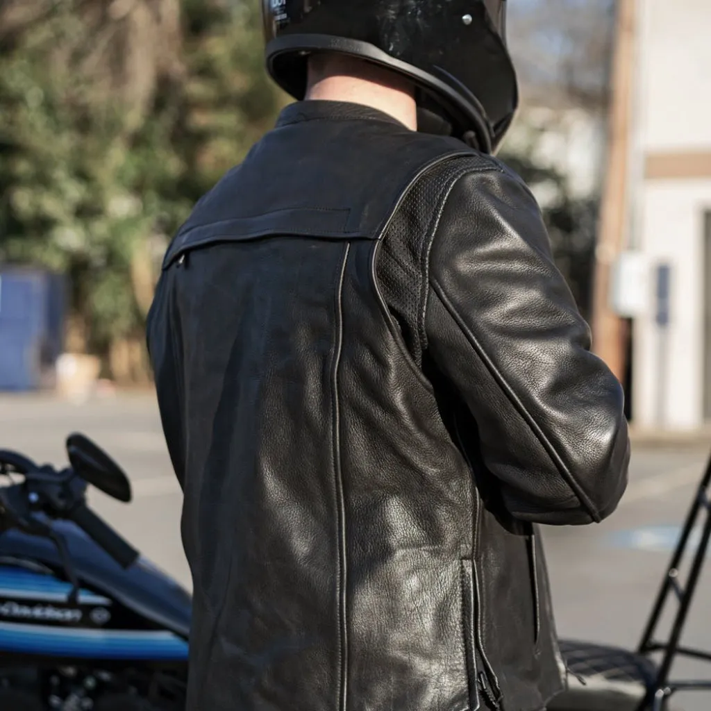 Revolt Men's Motorcycle Leather Jacket - Extreme Biker Leather