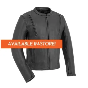 Revolt Men's Motorcycle Leather Jacket - Extreme Biker Leather