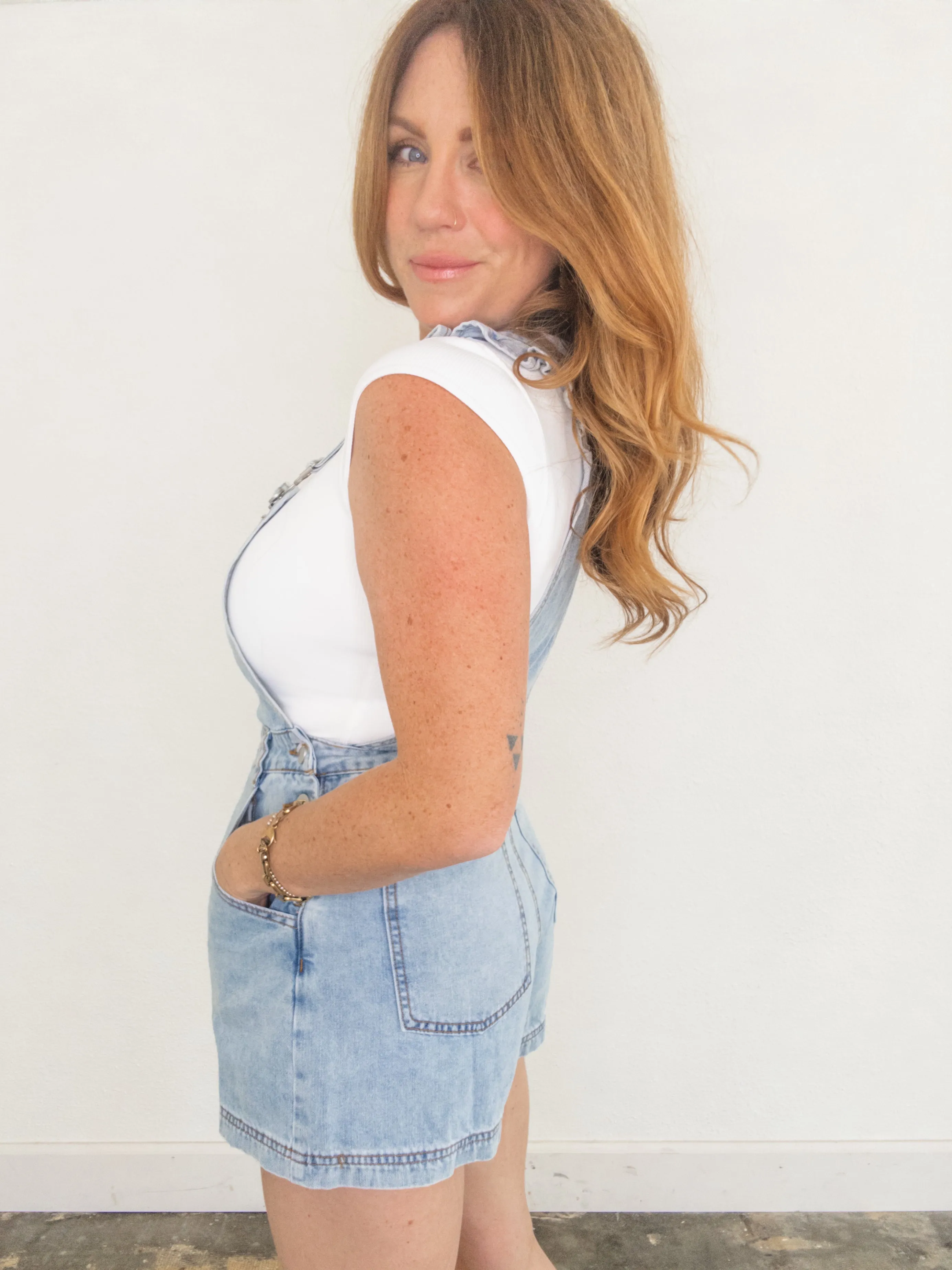 Right On Ruffle Overalls