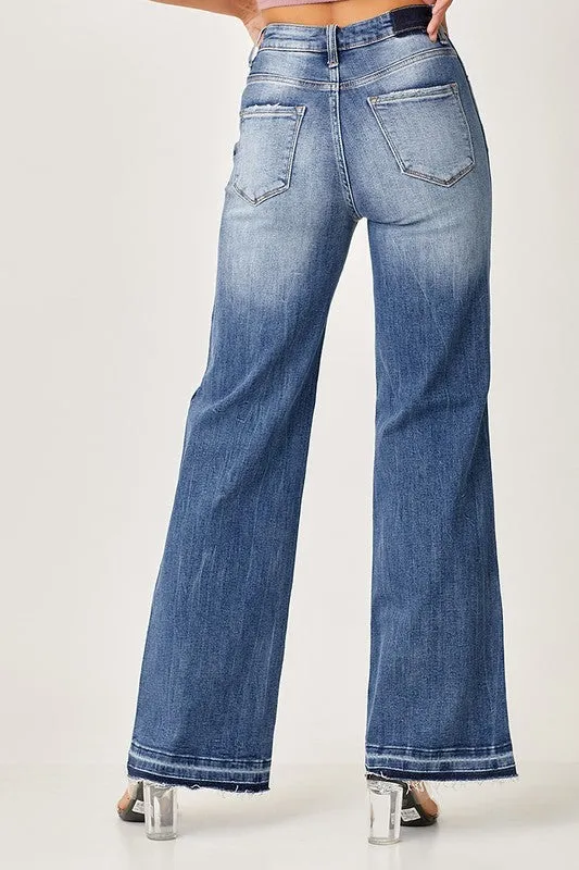 RISEN Vanessa High Rise Wide Jeans