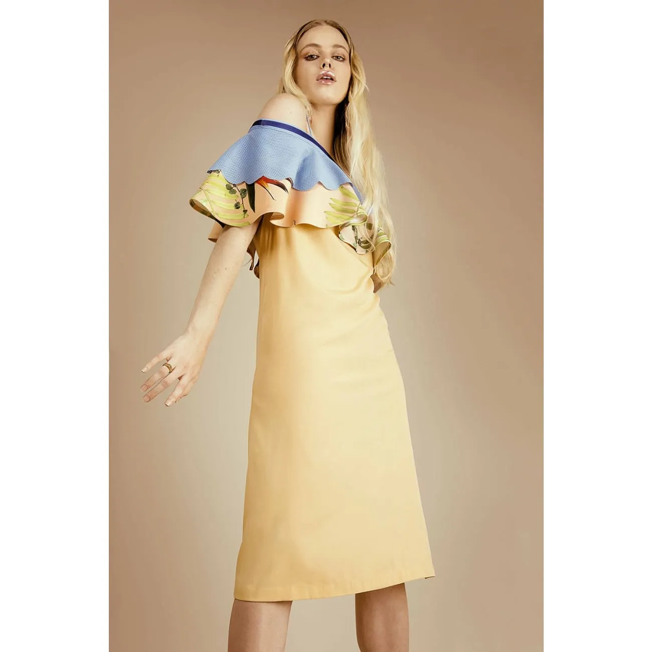 Rosê Peach Midi Dress