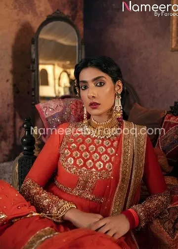 Royal Pakistani Reception Dresses in Long Frock #PN67