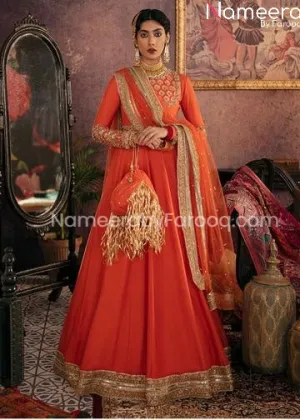 Royal Pakistani Reception Dresses in Long Frock #PN67