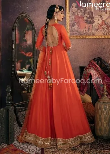 Royal Pakistani Reception Dresses in Long Frock #PN67