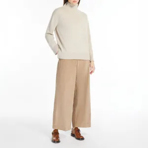 S MAX MARA Udine Long Trouser in Sand