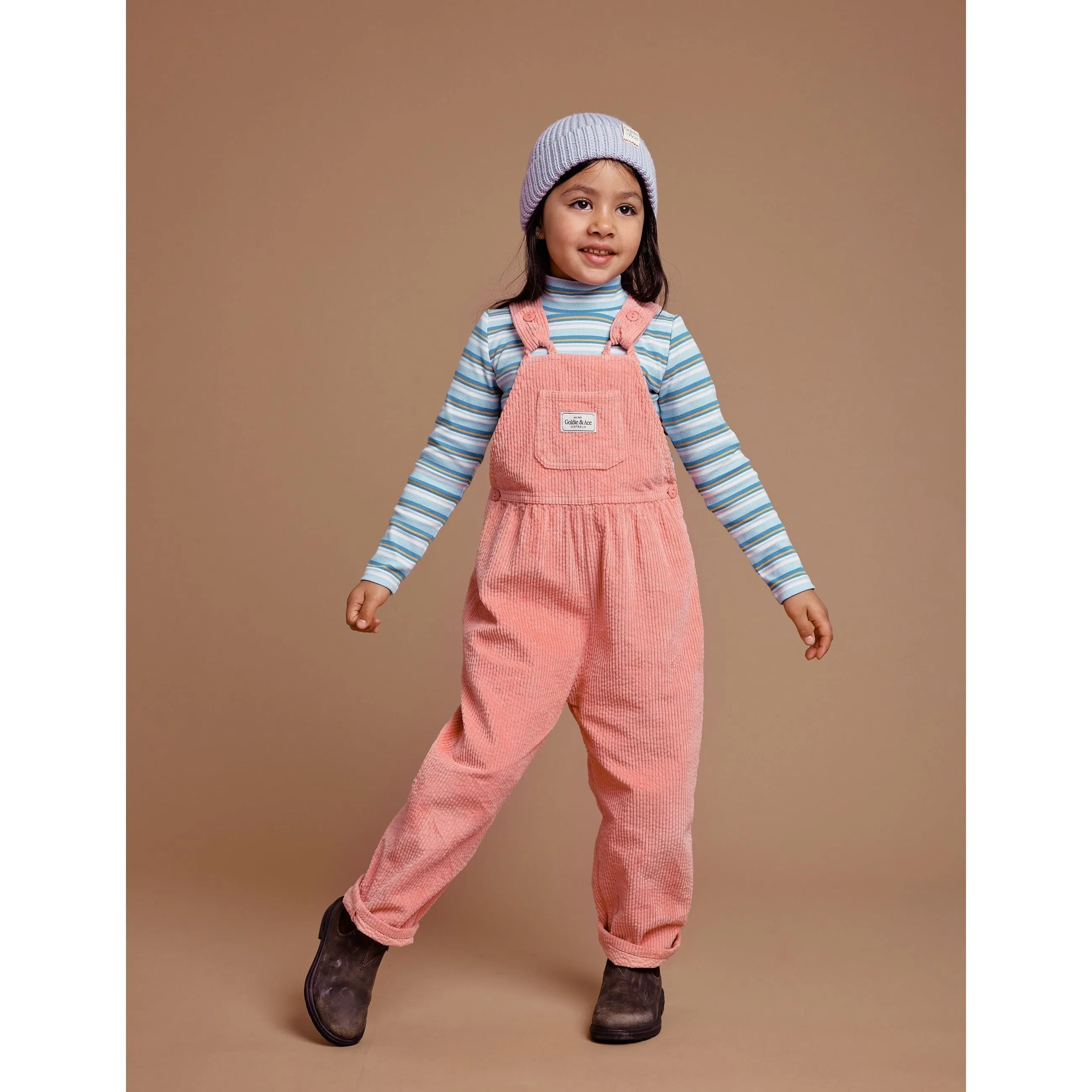 Sammy Corduroy Overalls - Tulip