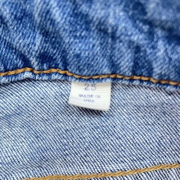 Sandrine Rose Jeans Women's Size 25 Skinny Mid Rise Medium Wash Tuxedo Stripe