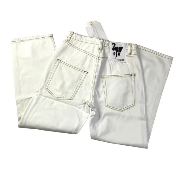 Sandrine Rose X Free People White straight Leg Jeans