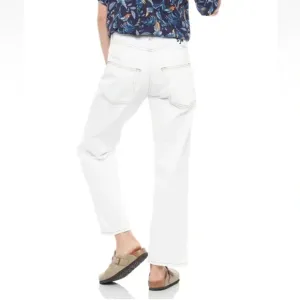 Sandrine Rose X Free People White straight Leg Jeans