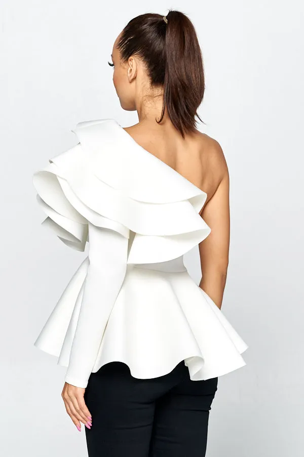 Sandy Ruffle Top