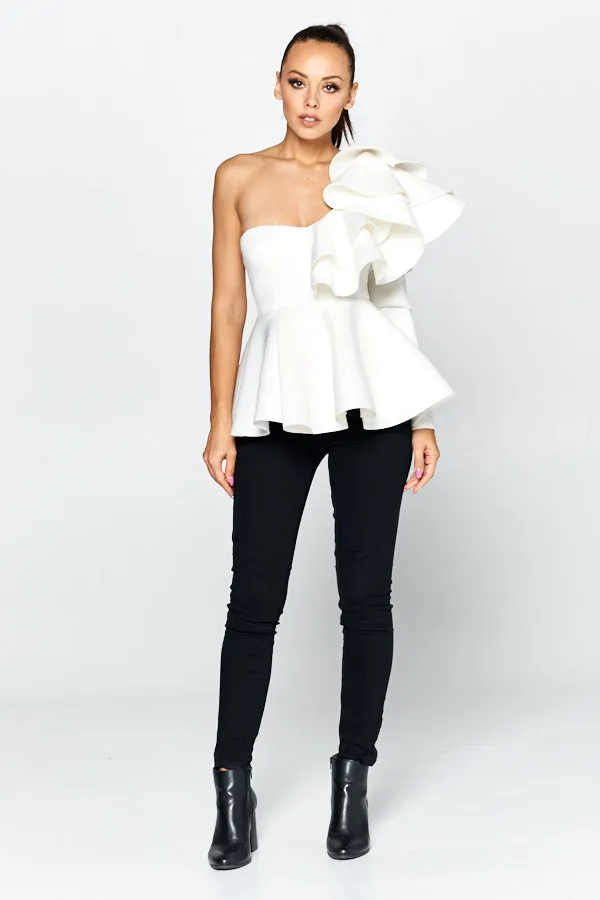 Sandy Ruffle Top
