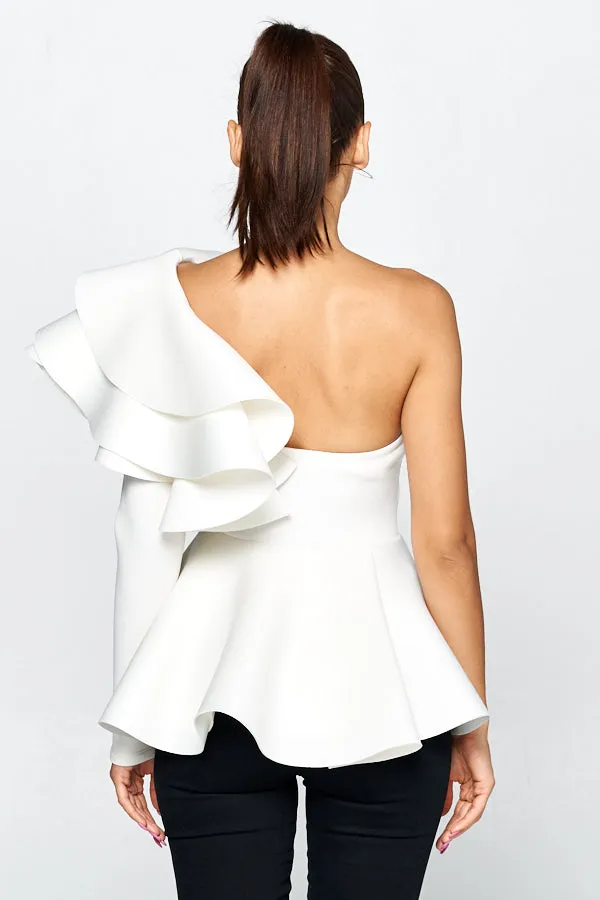 Sandy Ruffle Top