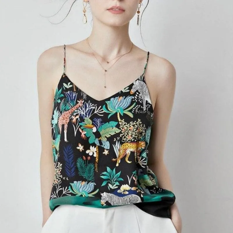 Satin Printed Top