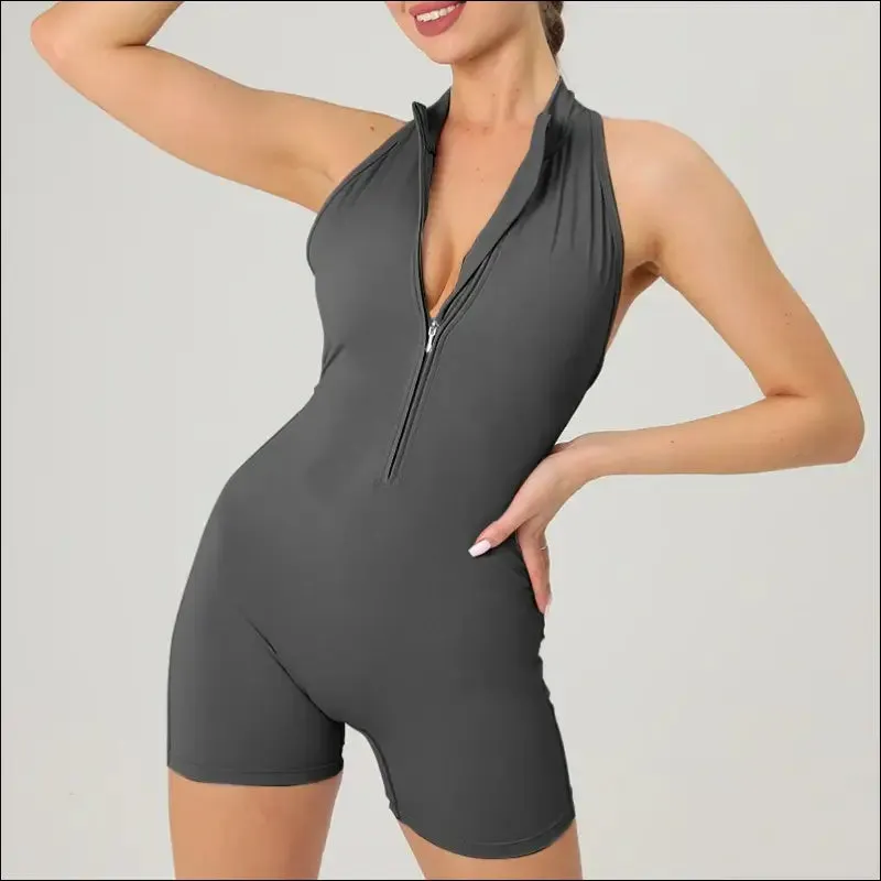 Scrunch gym jumpsuit women's fitness suit short sets sports overalls for woman tracksuit yoga