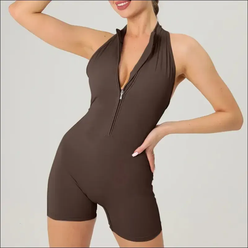Scrunch gym jumpsuit women's fitness suit short sets sports overalls for woman tracksuit yoga