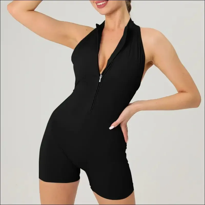 Scrunch gym jumpsuit women's fitness suit short sets sports overalls for woman tracksuit yoga