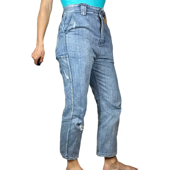 Sea New York Wide Leg Baggy Carpenter 90s Y2K Jeans Size 2