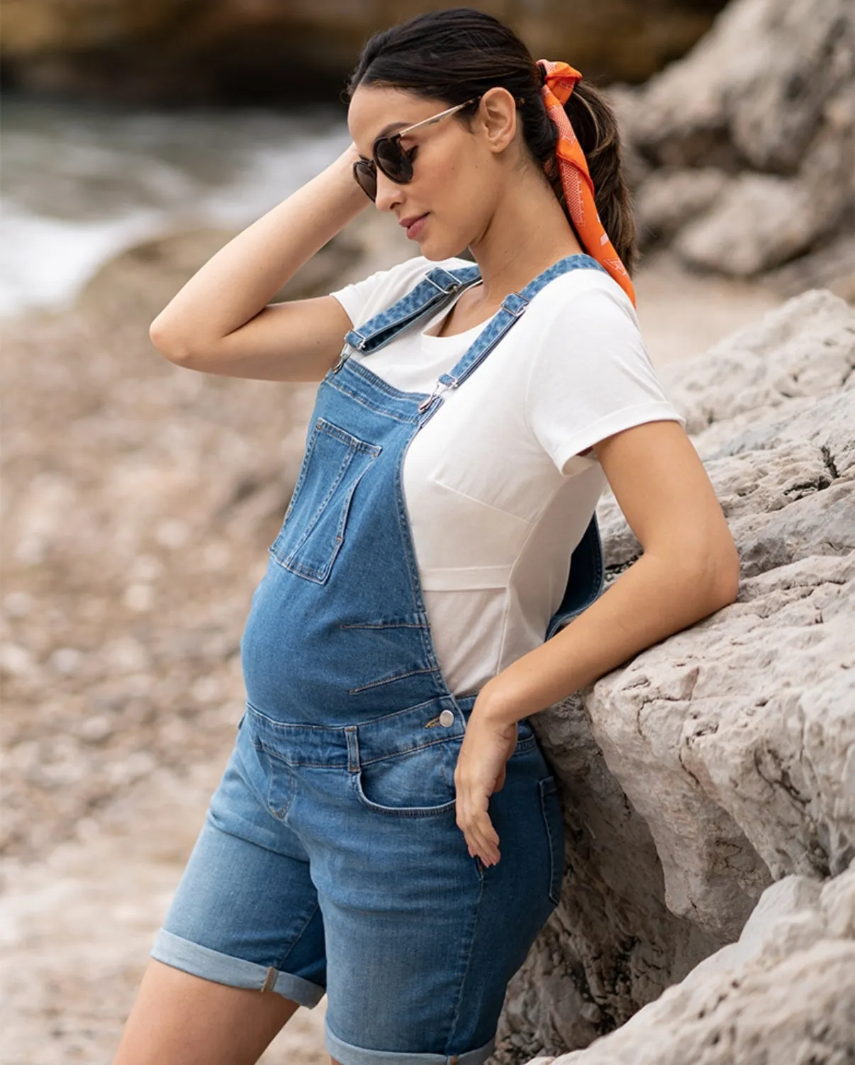 Seraphine Maternity denim overalls - size 2 (x-small)
