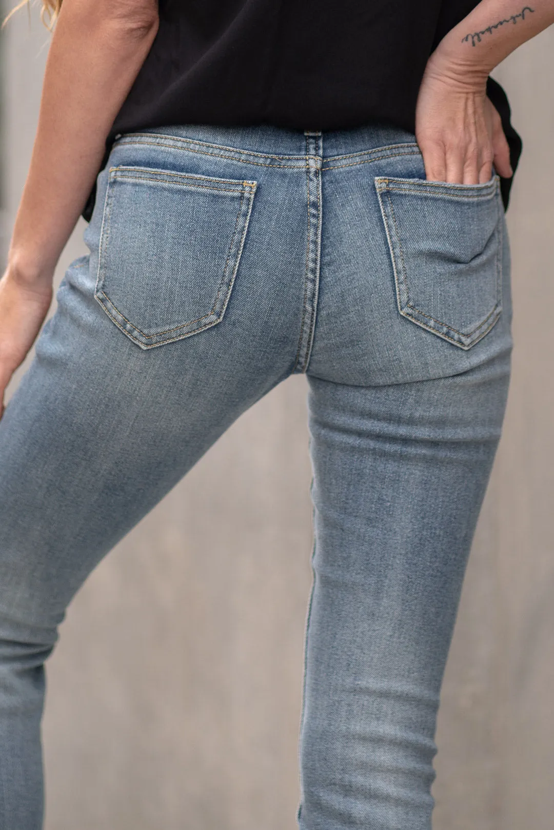 Set for Summer Mid Rise Ankle Skinny