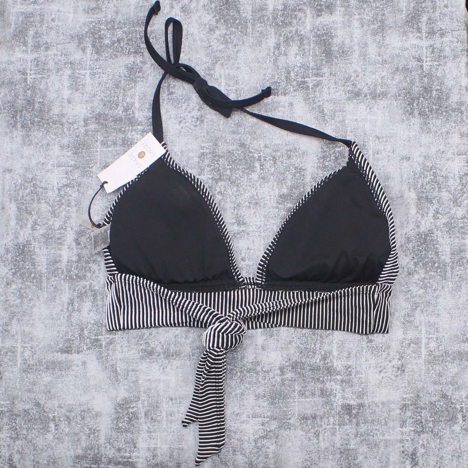 Shade & Shore Women's Textured Halter Bikini Top