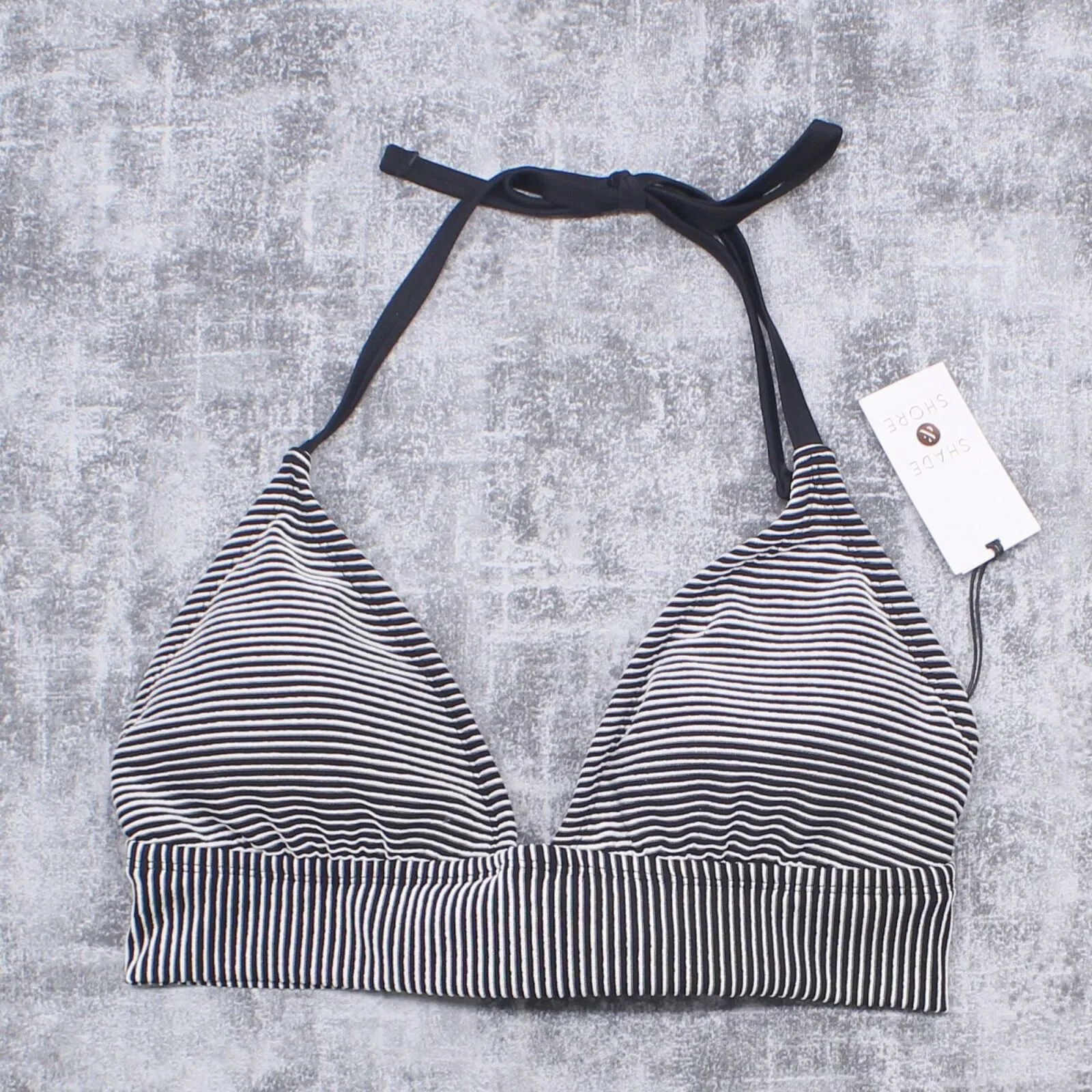 Shade & Shore Women's Textured Halter Bikini Top