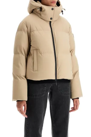 short mixed down jacket