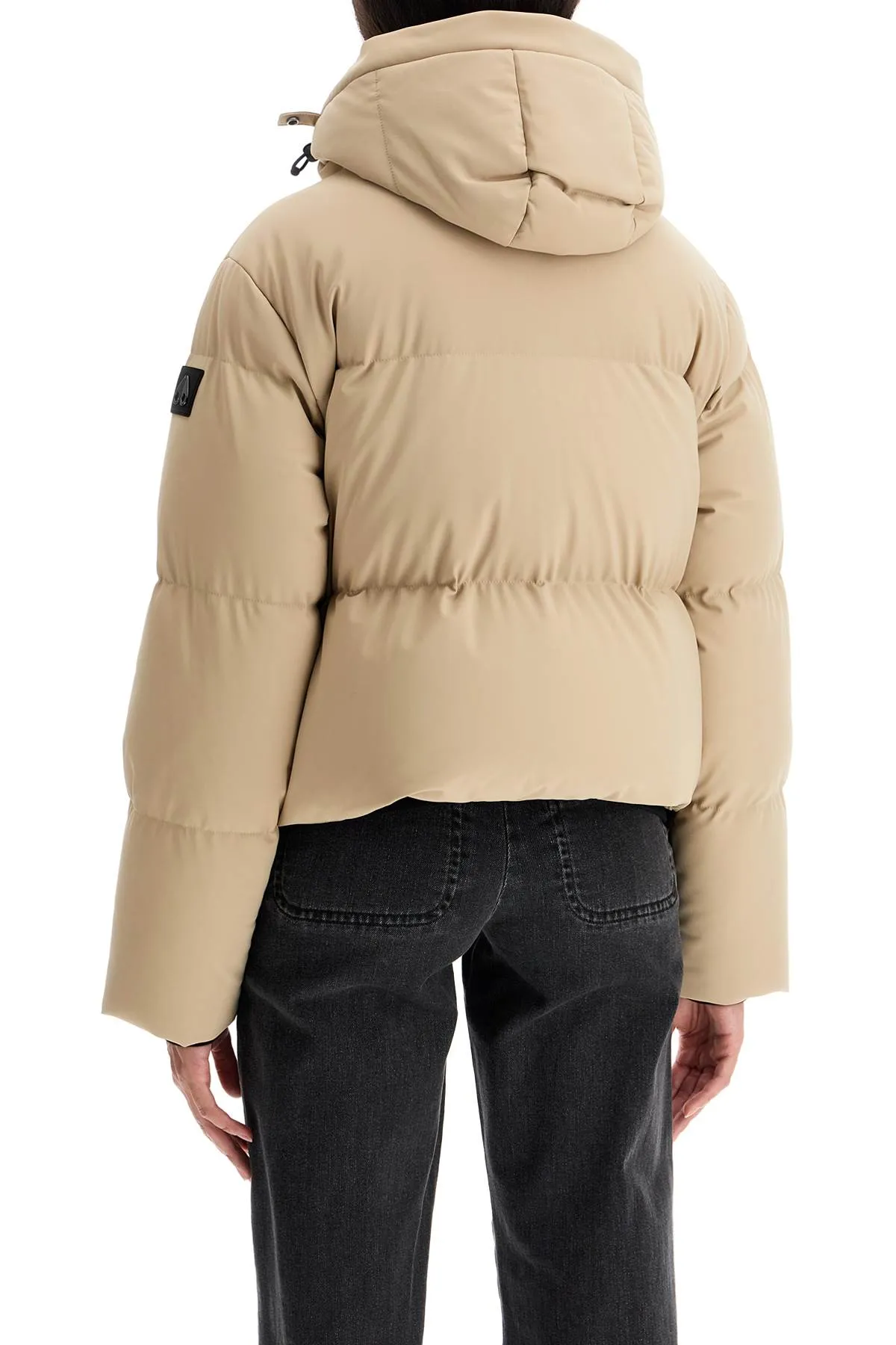short mixed down jacket