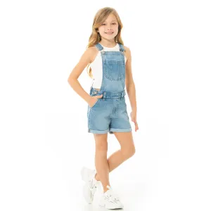 SHORT OVERALL WITH GLITTER FOR GIRLS