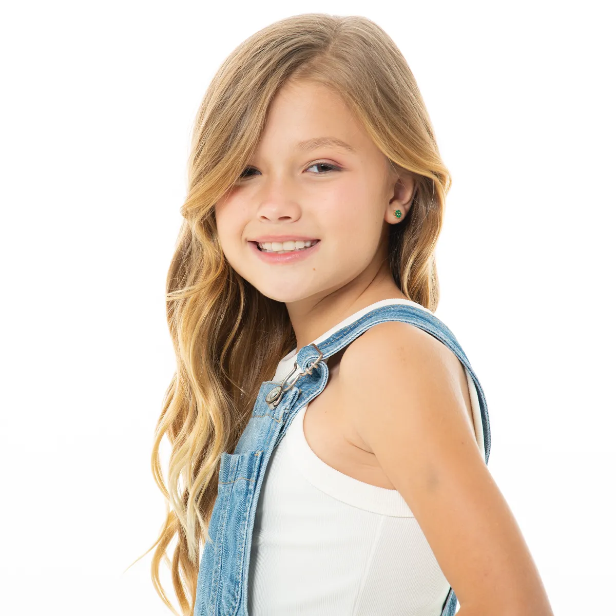 SHORT OVERALL WITH GLITTER FOR GIRLS