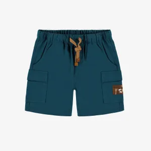 Short turquoise en coton lourd, enfant || Turquoise short in heavy cotton, child