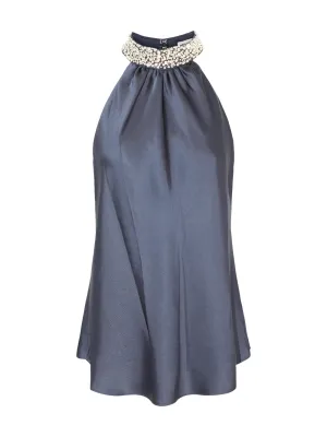 Simkhai Navi Sleeveless Top in Midnight
